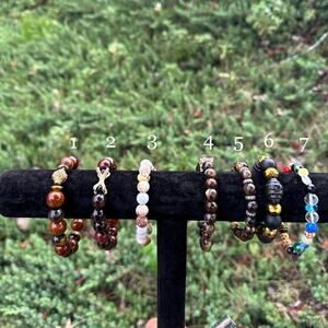 African assorted tribal bracelets with beautiful engraved designs
